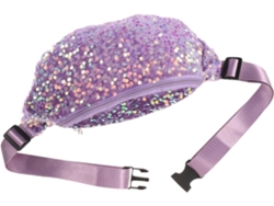 Bolsa De Ombro Feminina Com Lantejoulas, Em Poliéster Leve, Ideal Para Guardar Celular.