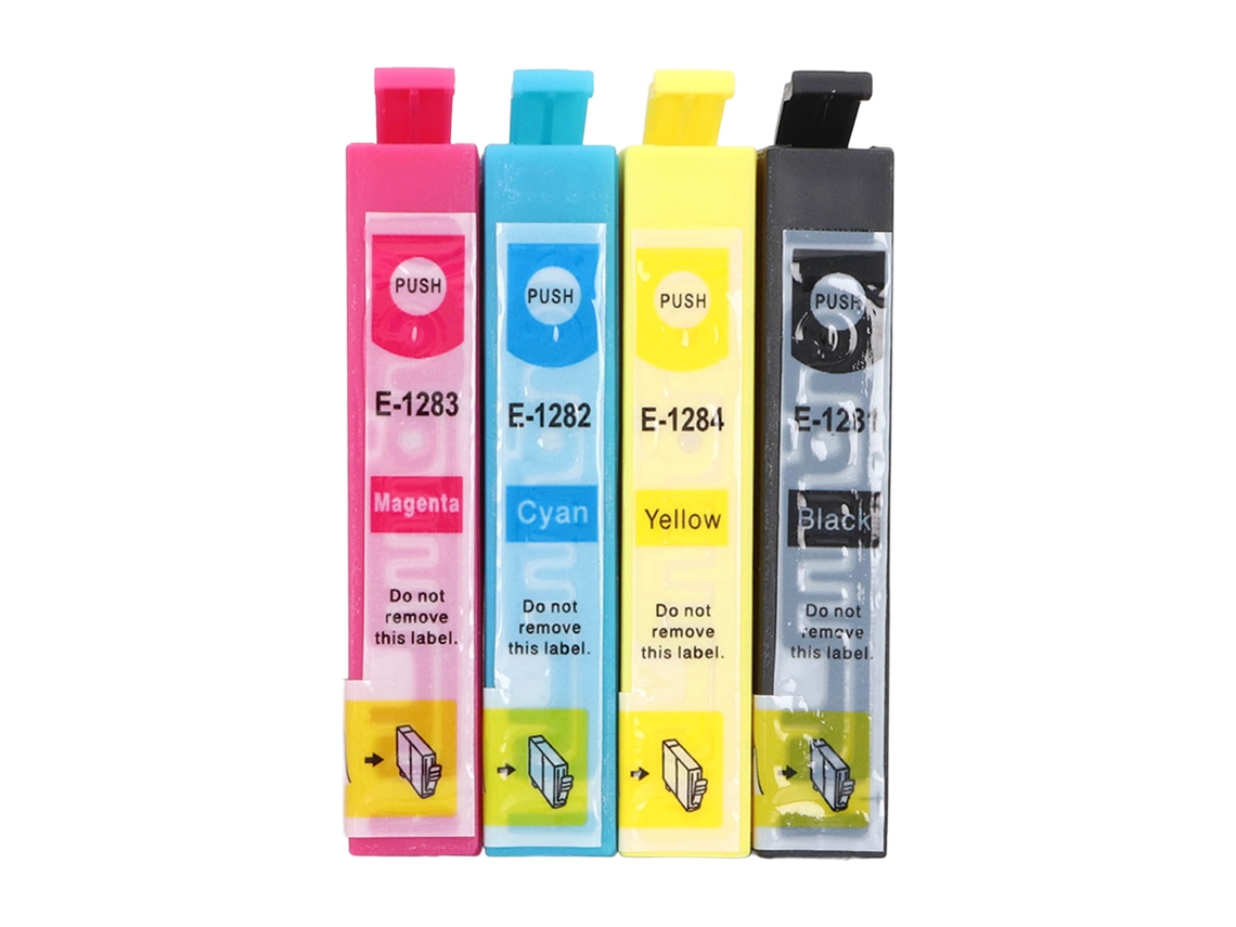 4pcs Cartuchos De Tinta Bk C M Y Para Stylus S22 Sx125 Sx130 Sx230 Impresora Sin Descoloración