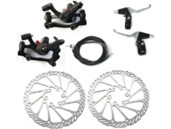 Juego de frenos de disco mecánicos con manetas y cable para bicicleta. SFUSHOS