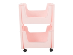 Carrito de almacenamiento de gran capacidad, engrosado, con ruedas bloqueables para libros, juguetes, botellas de condimentos, 2 levas
