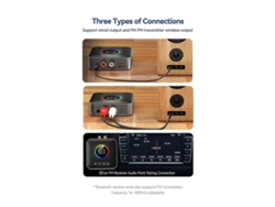 Transmisor y receptor FM 3 en 1 Rosewell con Bluetooth 5.4