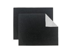 Relaxdays Conjunto 2 Filtros Para Exaustor 47x57, Universal, Anti-odor, Carvão, Preto/branco
