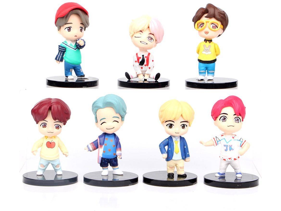 Set de Figuras OEM BTS Jim Suga J-Hope RM JiMin (7 unidades - 8 cm)