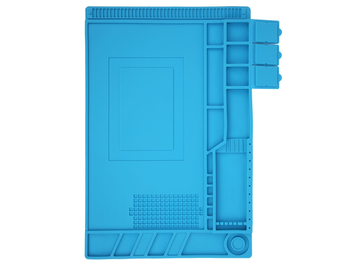 Almohadilla De Silicona Magnética Aislante De Calor Antiestática Para Soldadura Y Reparación De Teléfonos Y Pc