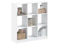 Estantería Libreríaarmario De Libros De Madera De Ingeniería Blanca 102x32x108 Cm Wsd852270