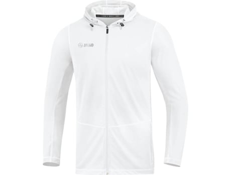 Chaqueta con Capucha para Niños JAKO Run 2.0 (Blanco - 11/12 Años )