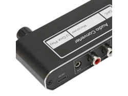 Receptor De Som Mini Bluetooth 5.2 Hifi Com Controle Remoto E Suporte Usb Conversor De Som Sem Perdas