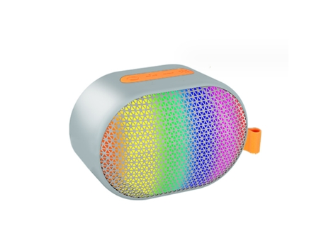 BISBISOUS S211 Altavoz Bluetooth con Luz Rgb Sonido Hd Doble Emparejamiento Tws Impermeable Gris