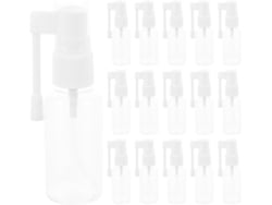 Nuobesty Paquete De 20 Botellas De Plástico Transparente De 30 Ml Con Pulverizador Giratorio De Niebla Fina
