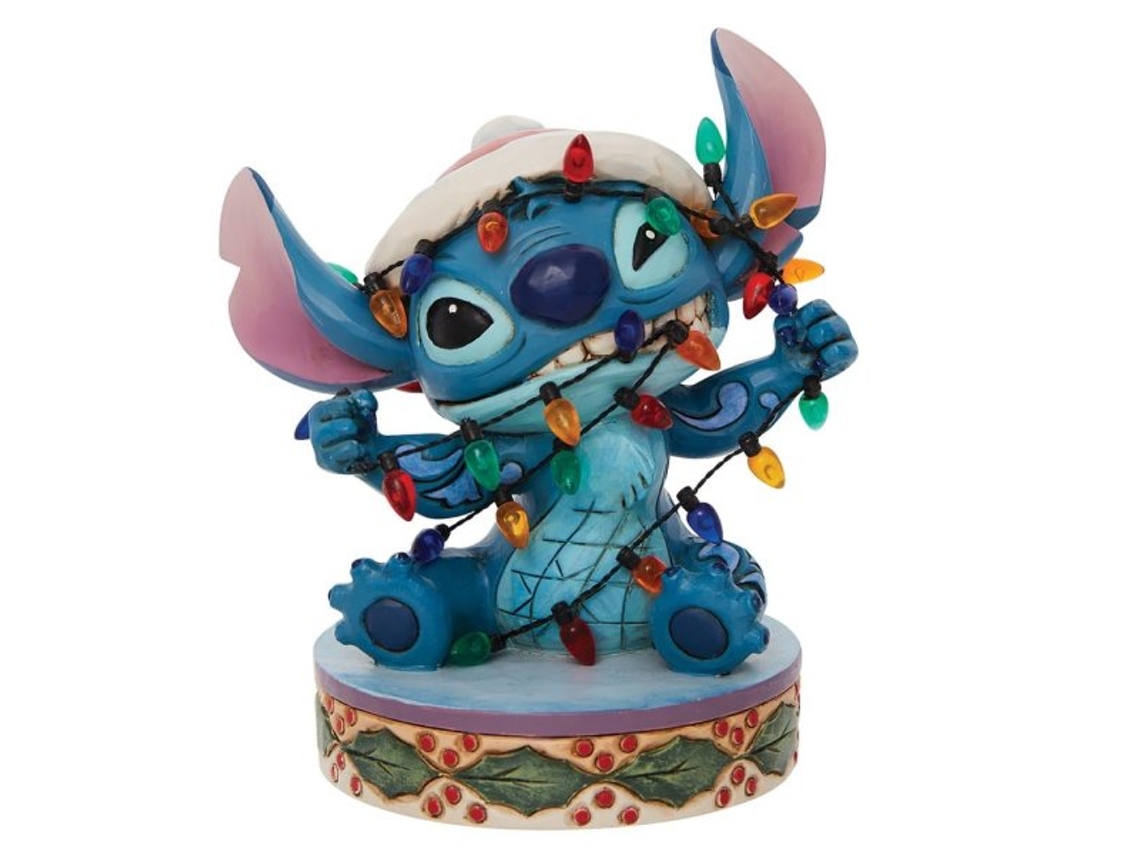 Figura DISNEY TRADITIONS BY JIM SHORE Stitch con luces de Navidad