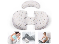 2026-almohada Embarazo Con Tapa Lavable, Cojín De Apoyo Ajustable Para Barriga Y Espalda