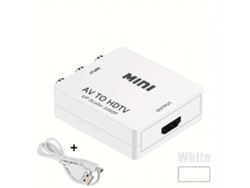 Convertidor RCA a HDMI 1080p con cable USB. Tadvyyvayotoy