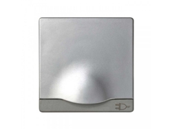 Tapa Articulada Enchufe 2 Polostoma Tierra Lateral Seguridad Simon 82 Aluminio Simon 82090-33