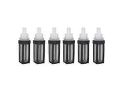 Conector de filtro de bomba de agua de 8 mm con malla de acero inoxidable, 6 piezas
