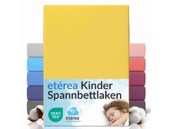 Sábanas Ajustables Etérea Elástico Colchones Hasta 25 Cm 60x120 - 70x140 Cm Amarillo