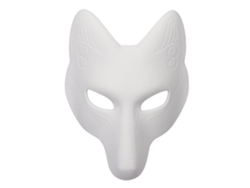 2026altiro-máscaras De Halloween Estilo Japonés (soporta Diy, Cubre Cabeza)