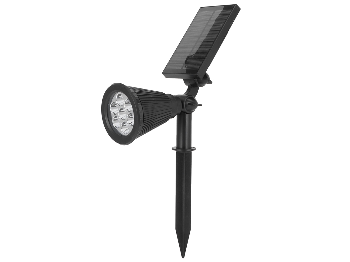 2026-luz Solar Inteligente De Jardín Con 7 Led, Foco Exterior Impermeable, Luces Coloridas Para Paisaje Y Césped, Negro