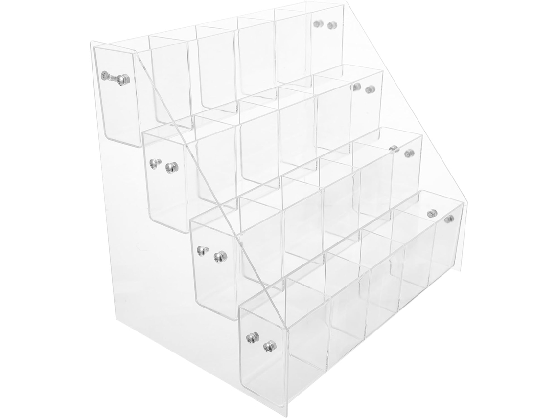 Organizador De Bolígrafos De Acrílico Transparente De 4 Niveles
