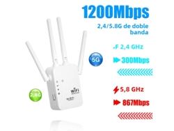Repetidor Wi-Fi inalámbrico MdugsWireless, extensor Wi-Fi, amplificador de 2,4 GHz de 300 Mbps