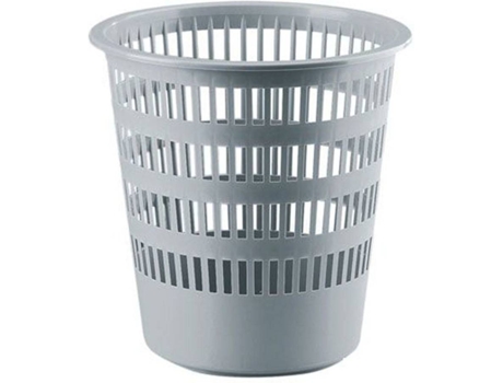 Papelera de Escritorio FAIBO Gris (Plastico Reciclado - 12L)