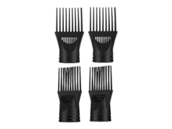 Juego de 4 peines universales para secador de pelo, incluye peine de aire caliente y accesorio para el cabello. GOKOCO