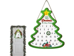 Placa de madera para la cuenta regresiva de Navidad 2025 | Calendario O-Calendario | Ideal para dormitorio, oficina, escuela,