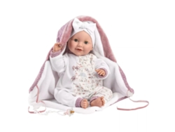 Bebé de Jugar LLORENS Lala de Pijama y Manta Rosa