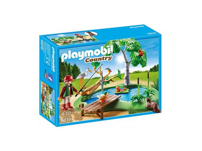 PLAYMOBIL Country: Estanque con animales - 6816 (Edad Mínima: 4)
