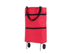 Carrito de compras portátil GOKOCO con ruedas y bolsa de compras plegable.