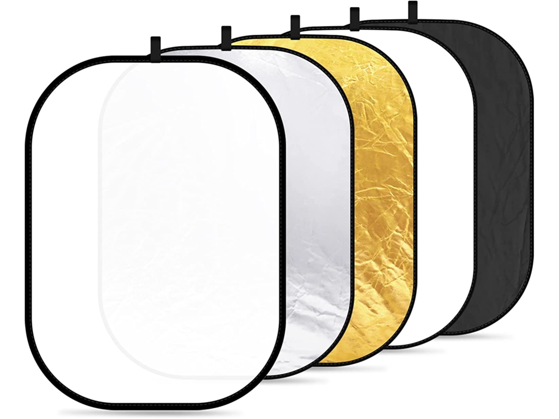 Reflector de estudio de foto/video portátil 5 en 1 150x200cm