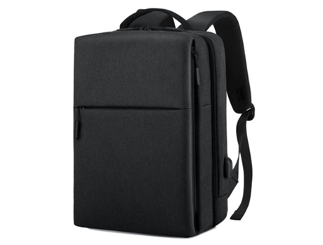 Mochila Mochila para computadora Mochila Escolar para Estudiantes para Hombres Mochila De Carga Impermeable-Negro