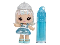 Yummiland - Muñeca de 1 4 pulgadas y brillo labial con purpurina para crear - Callie - Sabor a pastel de cumpleaños - A partir de los 4 años