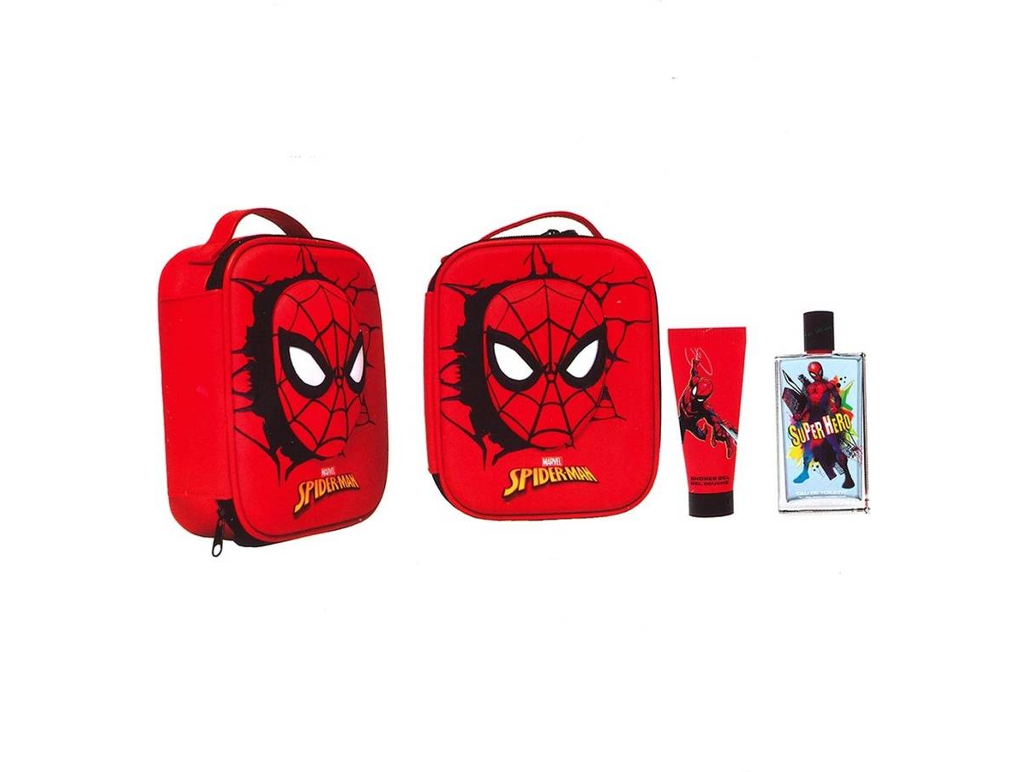 Cofre SPIDERMAN Spiderman Edt 100 ml Spray + Gel de Baño 60 ml + Neceser