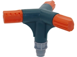 Aspersor Rotativo Trident De Tres Velocidades Ajustable Para Conexiones Manguera