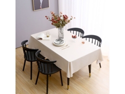 Rebe-mantel Rectangular De Pvc Monocromo, Resistente Al Agua Y Aceite, 60x84 Pulgadas, Para Mesa De Comedor, Fiesta Y Camping, Color Albaricoque