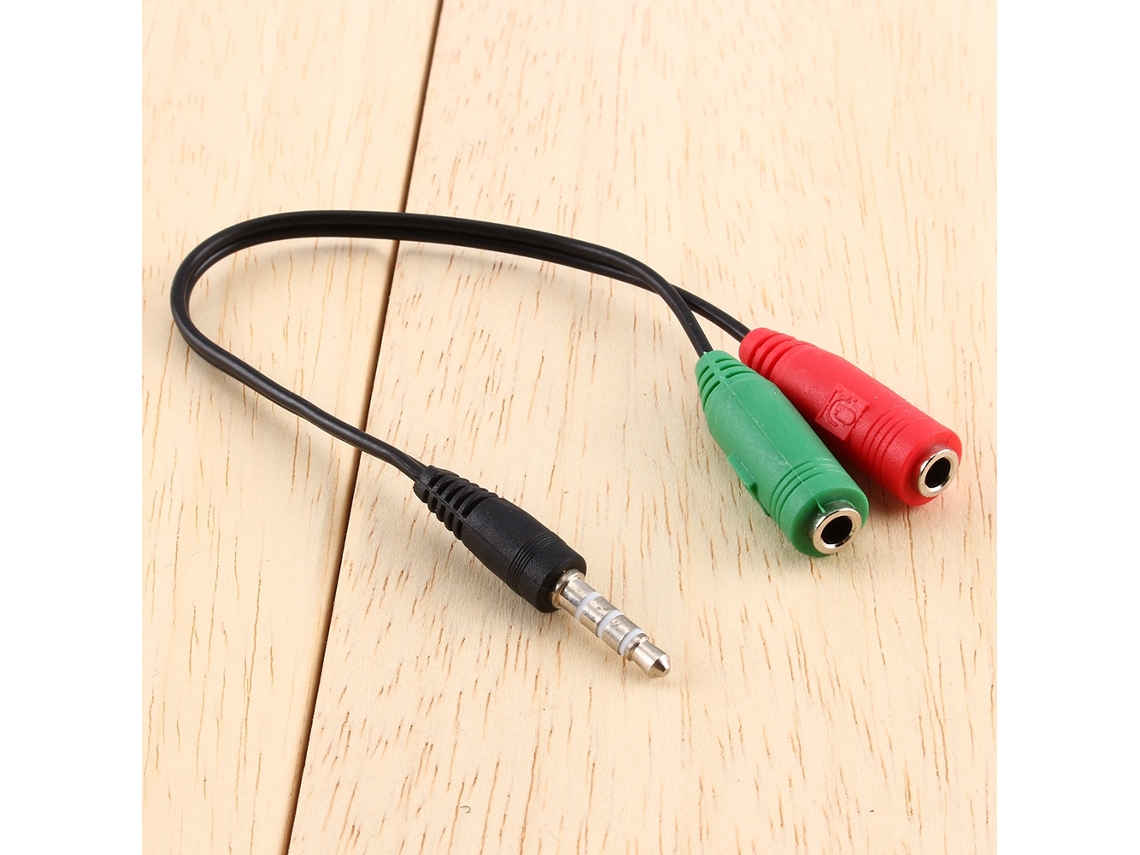 Cable Divisor De Jack Estéreo De 3,5 Mm Con Micrófono Para Auriculares, Pc Y Teléfono Móvil.