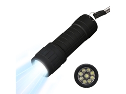 Mini linterna portátil de goma con luz potente, funciona con pilas AAA, ideal para camping y emergencias al aire libre. Aeuzwr