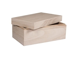 Rayher Hobby Rayher Caja de madera con tapa, FSCMixCred - 62815000
