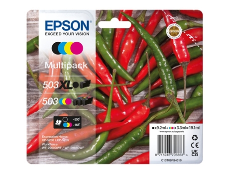 Cartucho de Tinta Original EPSON 604 C13T10G24010 - Azul