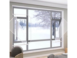 Lámina Aislante Térmica Para Ventanas, Lámina Transparente Antifrío Kit De Aislamiento Ventanas Con Tira Ad...