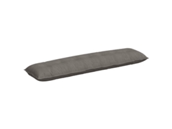 Cojín De Espalda Gris Claro 200 X 50 Cm Tela De Pana