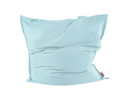 Puf cojín extra grande BELIANI Fuzzy de Nylon Azul 180x230x20