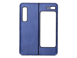 Capa De Couro Anti-risco Para Samsung Galaxy Z Fold 1/w20 - Proteção Completa E Estilo (azul)