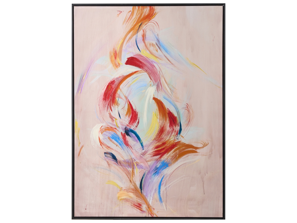 Impressão Para Parede Com Moldura Beliani Tuam De Material Sintético Rosa 72x4x103