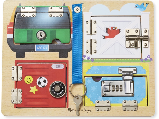 Tablero Brinquedo Educativo MELISSA & DOUG Lock And Latch