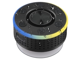 Altavoz de ducha Bluetooth Altavoz inalámbrico Impermeable IP7 con ventosa Altavoz portátil Bluetooth 5.0 Negro Yemaesre