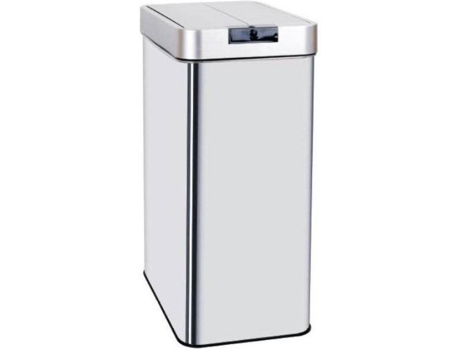 Cubo de Basura KITCHEN MOVE (Gris - Acero Inoxidable - 60 L)
