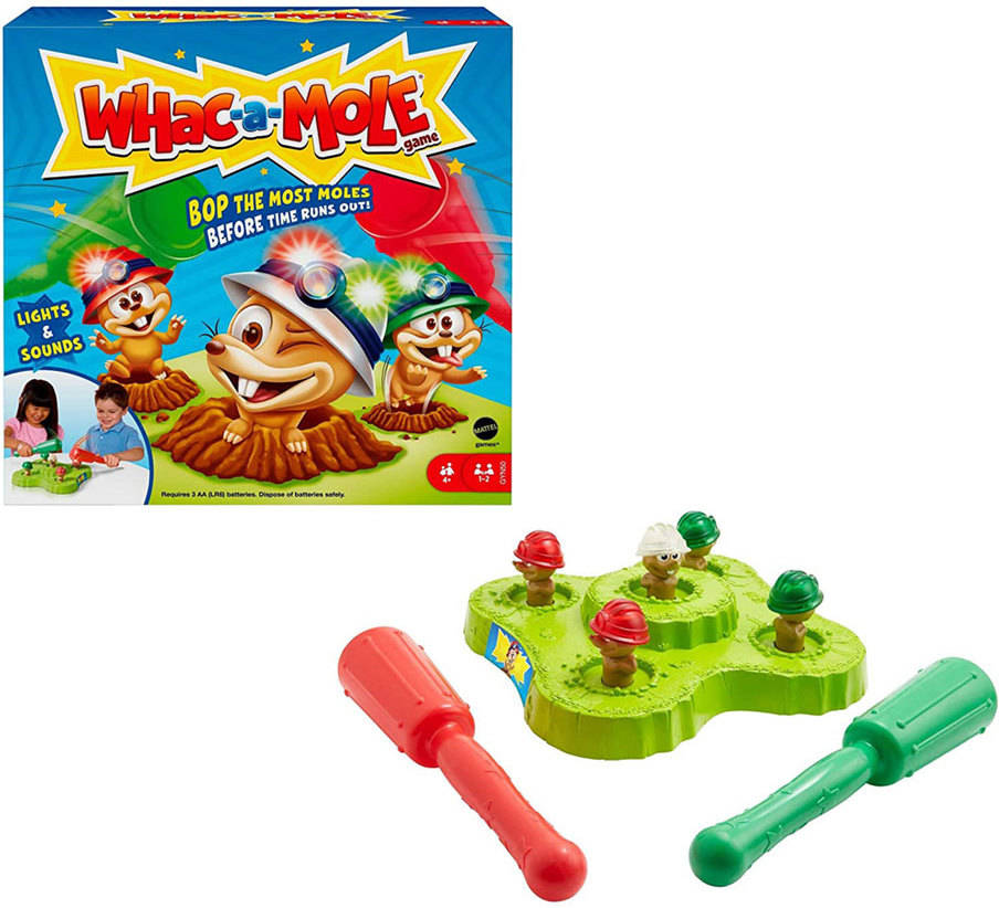 Juego Educativo MATTEL Whac A Mole (Edad Mínima: 4 Años - 10 x 27 x 1,5 cm)