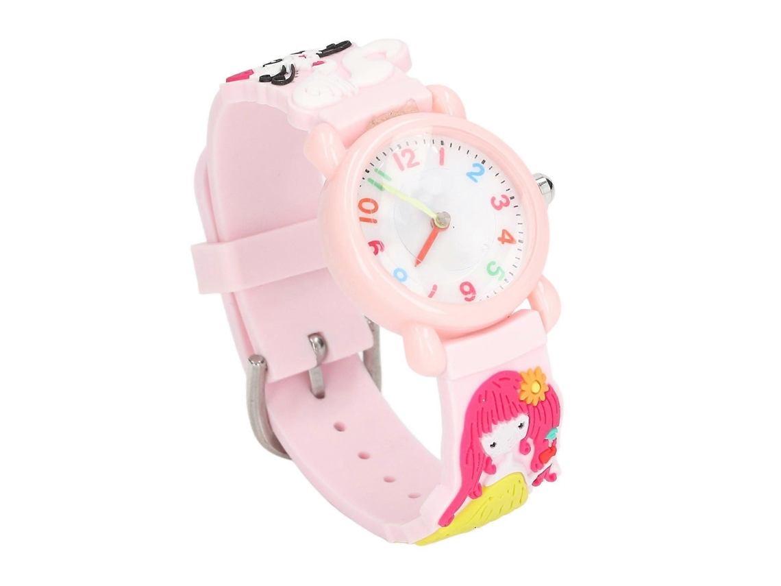 Reloj GOKOCO 3D resistente al agua con estampado de gatitos, para niñas de 3 a 8 años.