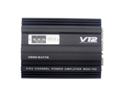 Amplificador De Audio Para Coche De 12 V Y 3800 W Con Salidas Duales, Baja Y Alta Potencia.